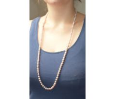 Růžový náhrdelník 90 cm