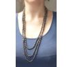 Černé perly extra dlouhý náhrdelník